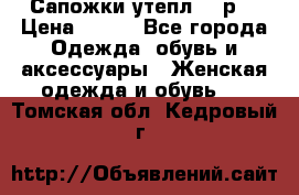 Сапожки утепл. 39р. › Цена ­ 650 - Все города Одежда, обувь и аксессуары » Женская одежда и обувь   . Томская обл.,Кедровый г.